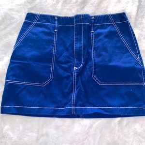 Blue Mini Skirt